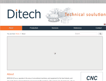 Tablet Screenshot of ditech.cz